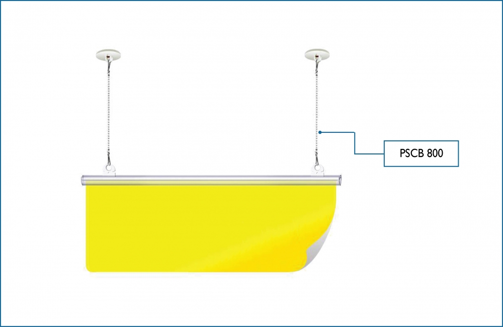 PVC Snap Clip 800mm with hanging chain