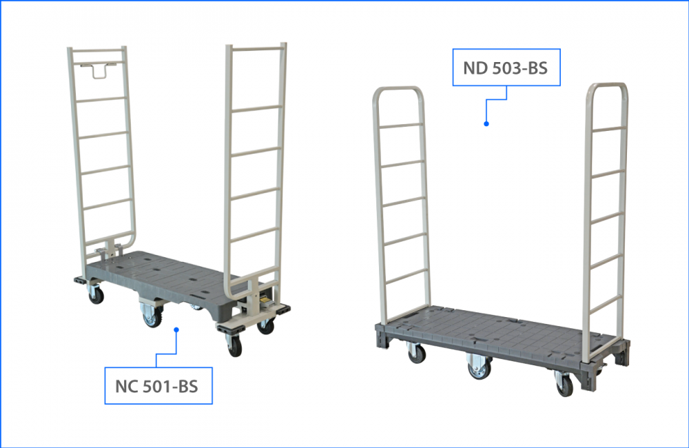 KOMADA 6 Wheel Slim Cart