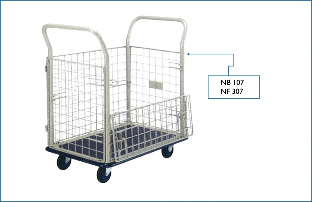 Prestar Platform Trolley with Iron Net