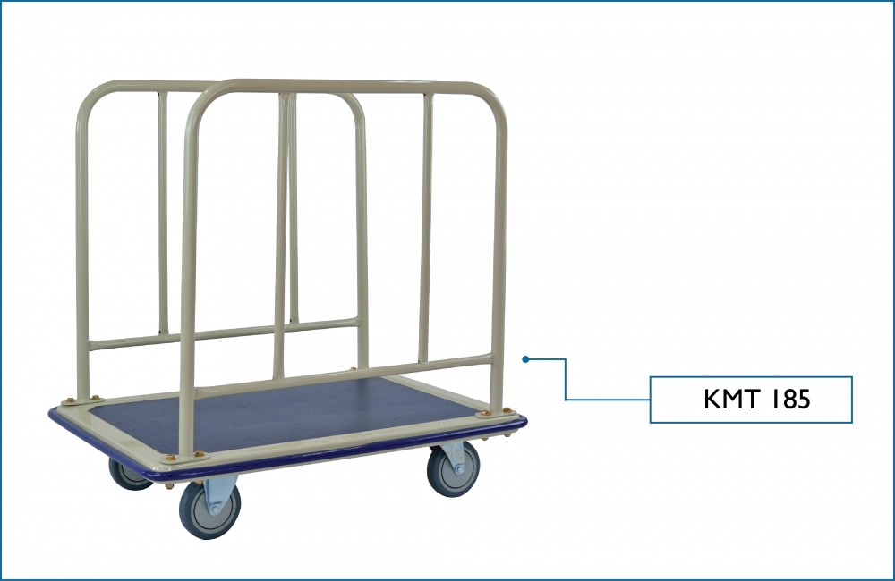 KOMADA Platform Trolley with Side Rail