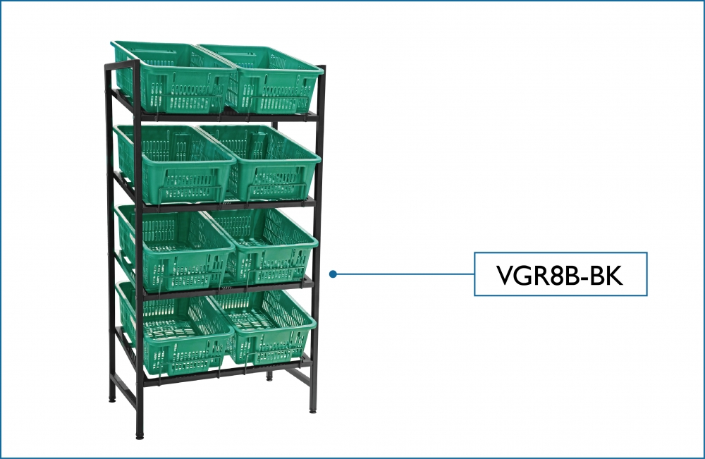 Vege Rack with 8 Baskets