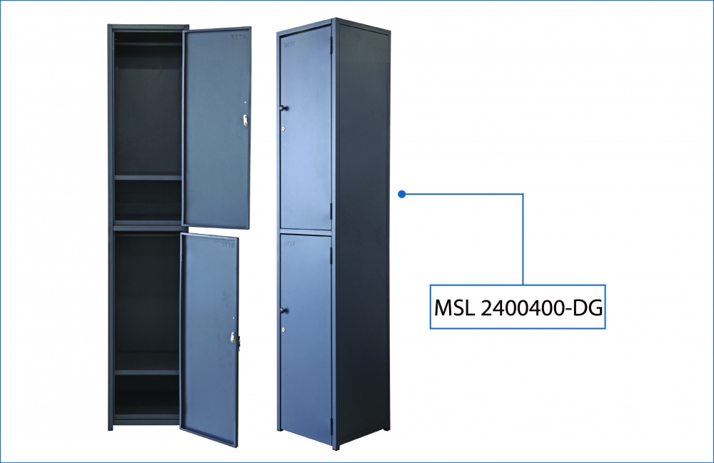 2 Compartment Steel Locker