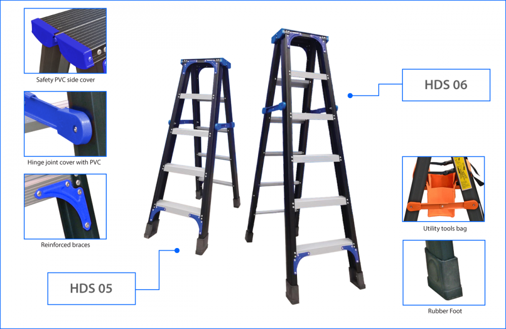 Heavy Duty Double Sided Ladder