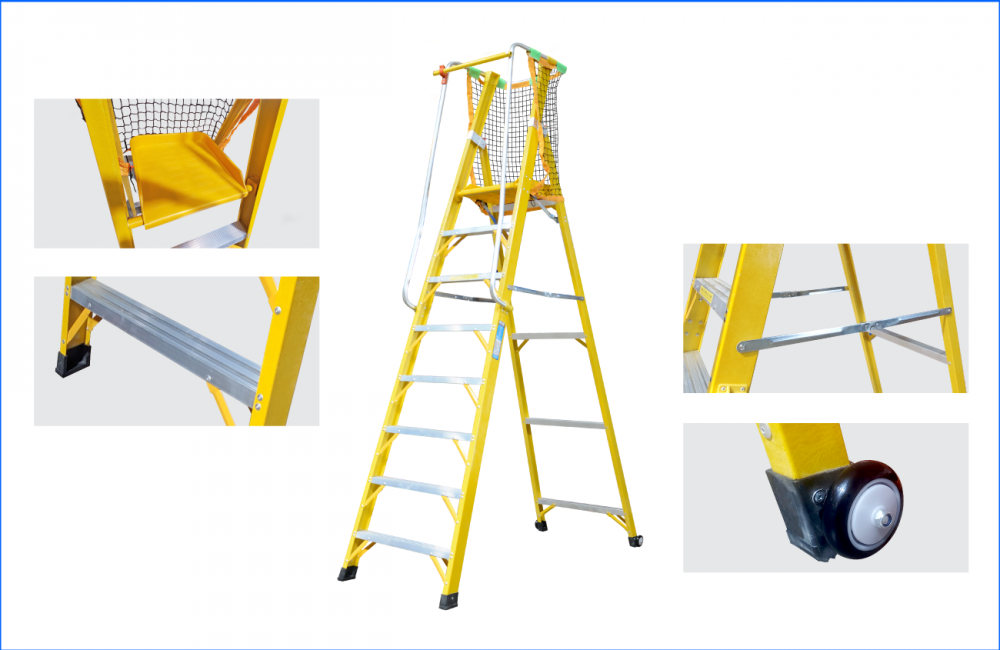 Fiberglass Platform Ladder